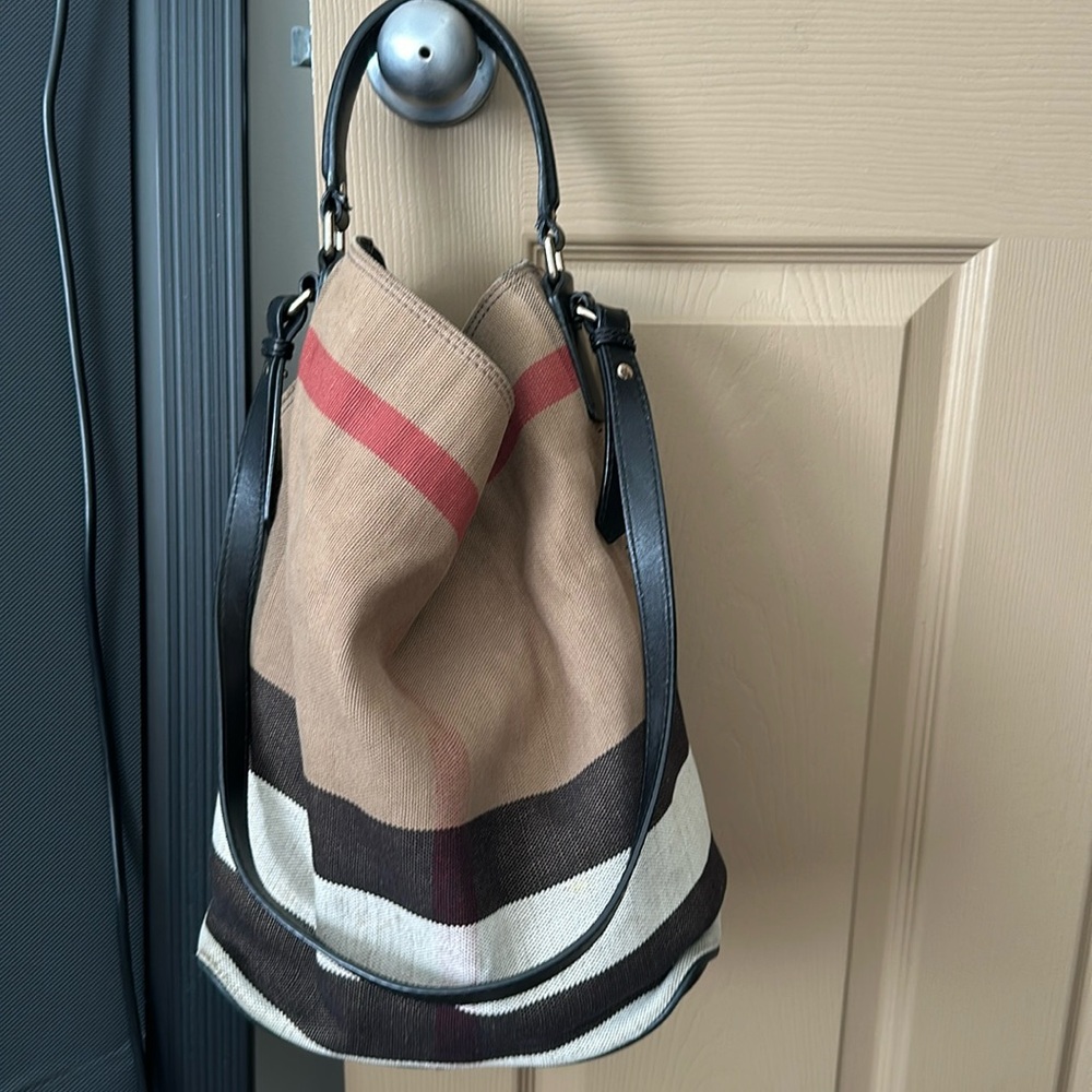 Burberry canvas hobo